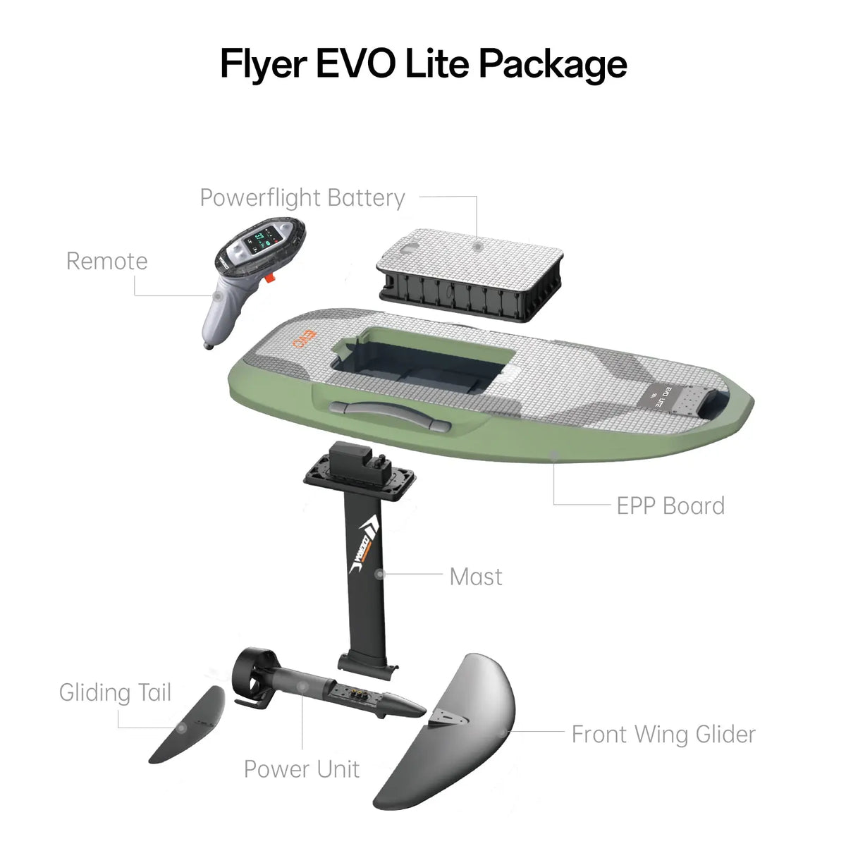 Waydoo Flyer EVO Lite 90L eFoil | Lightweight & Agile Board