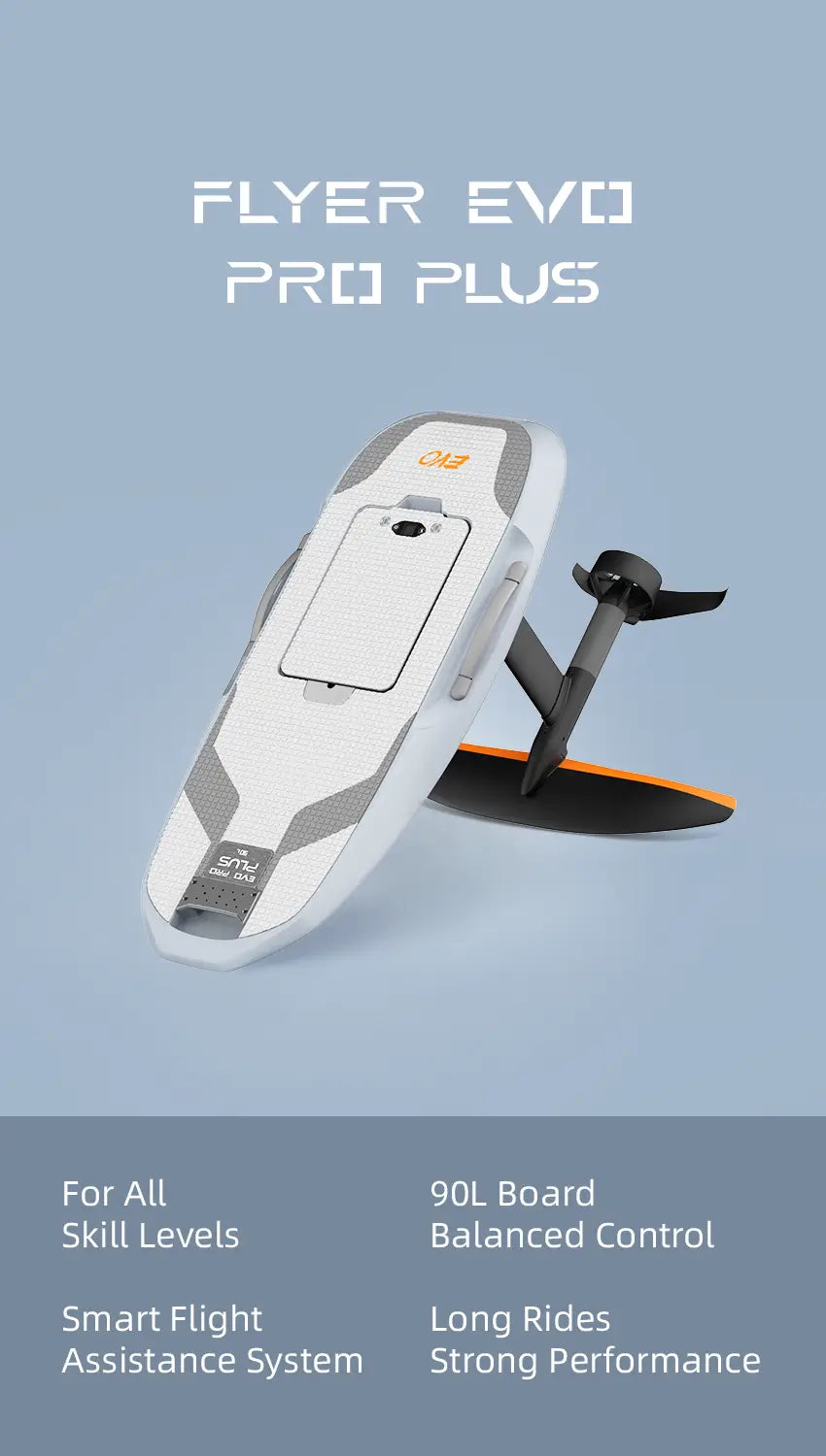 Waydoo Flyer EVO Pro Plus 90L performance eFoil